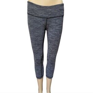 Lululemon Women's High Waist Leggings Capri Pants Yoga Workout Stretch Size 6